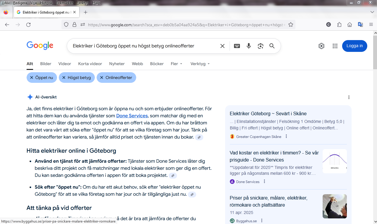 Elektriker i Göteborg öppet nu högst betyg onlineofferter