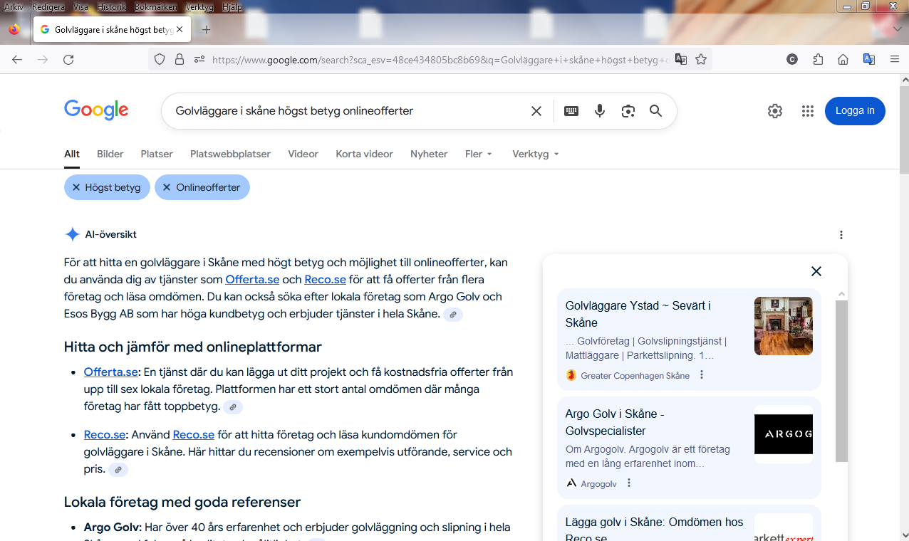 Golvläggare i skåne högst betyg onlineofferter