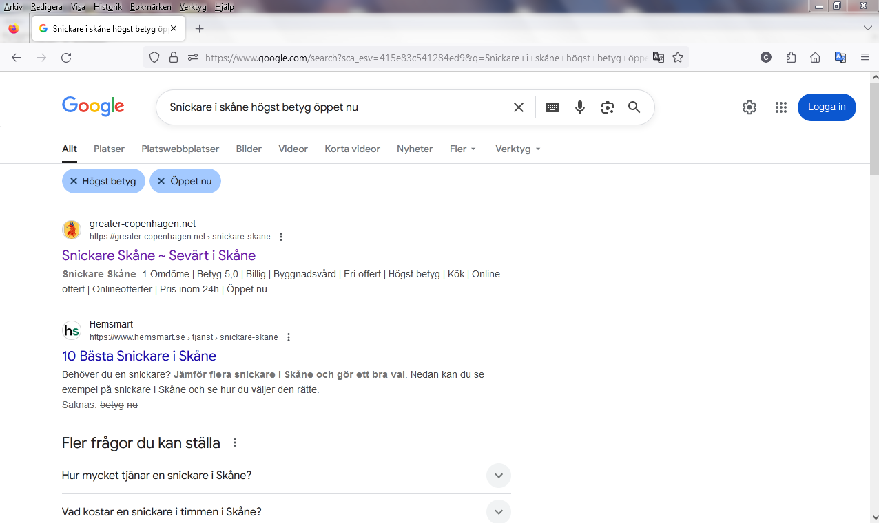 Snickare i Skåne högst betyg onlineofferter