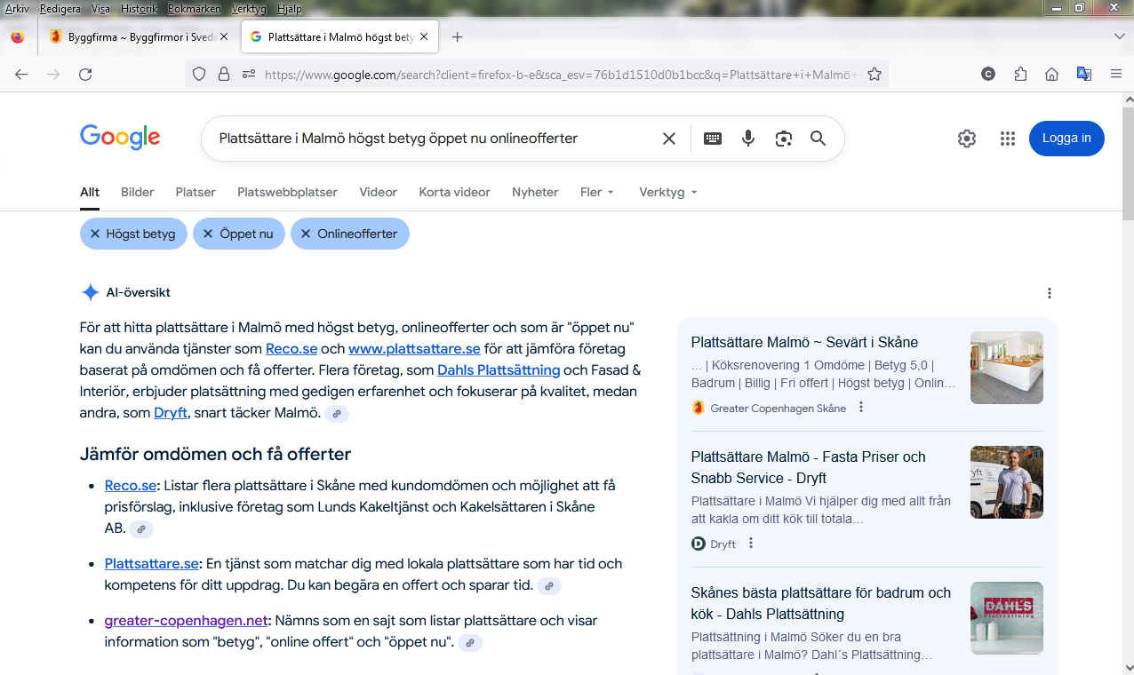 Plattsättare i Malmö högst betyg öppet nu onlineofferter
