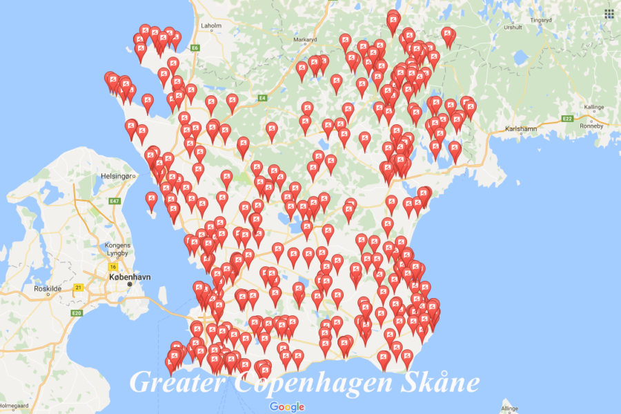 Sevärdheter Skåne karta